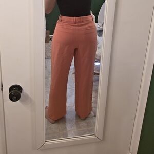 Banana Republic Coral Wide-Leg Pants Perfect Spring Color